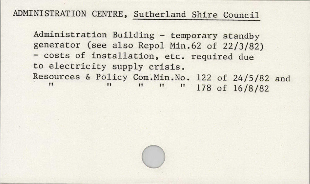Administration Centre, Sutherland Shire Council