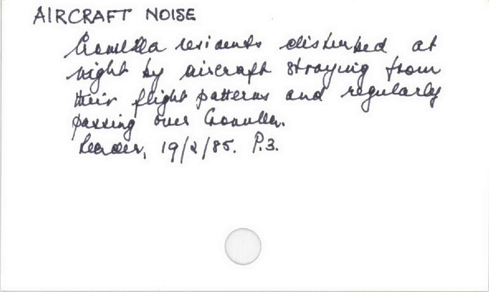 Aircraft Noise