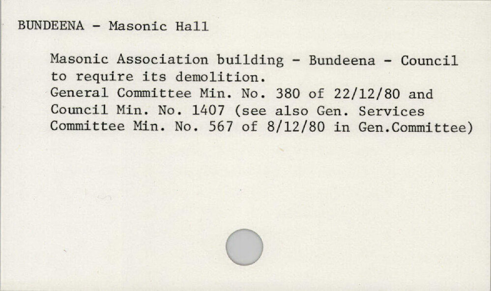 Bundeena - Masonic Hall