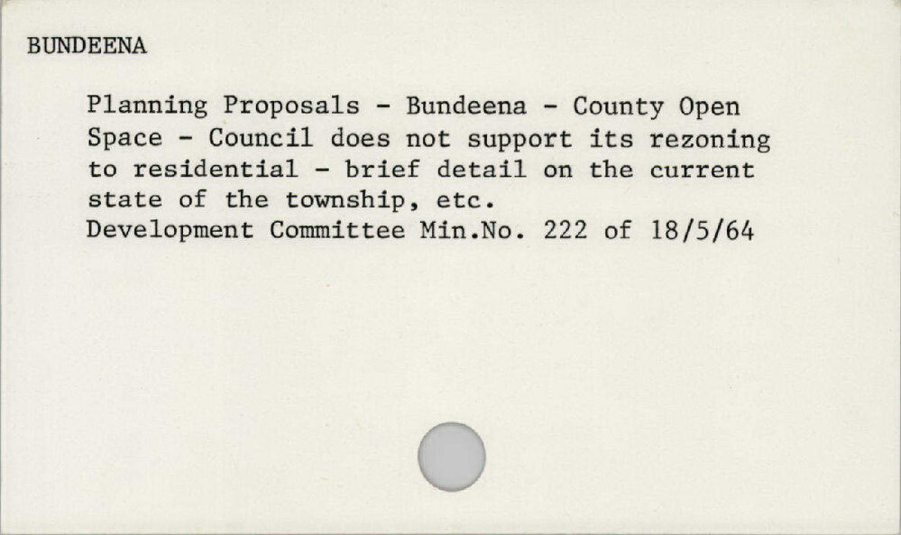 Bundeena 1945 - 1965
