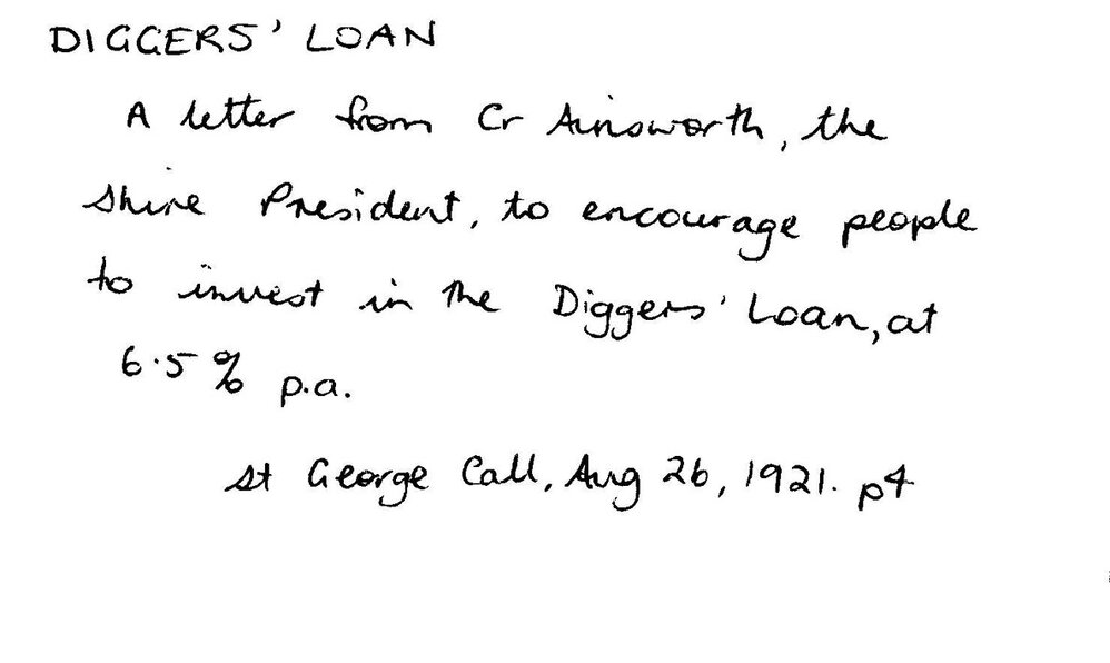Diggers' Loan