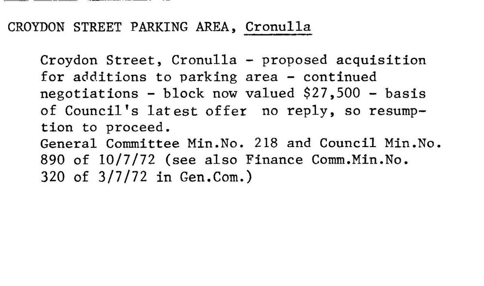 Croydon Street Parking Area, Cronulla