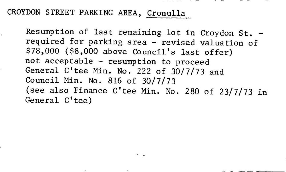 Croydon Street Parking Area, Cronulla