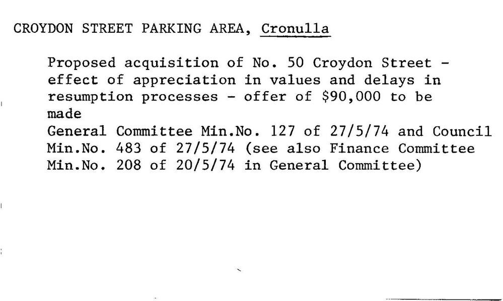 Croydon Street Parking Area, Cronulla