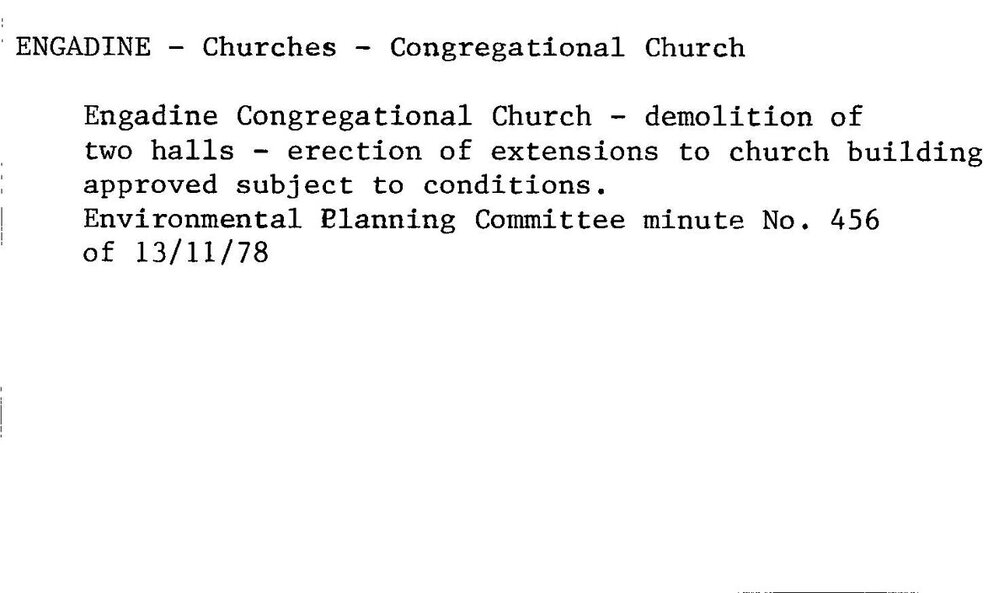 Engadine - Churches - Congregational Church