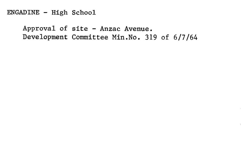 Engadine - High School