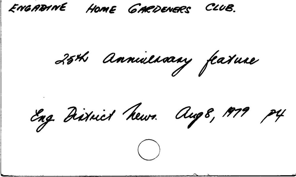 Engadine Home Gardeners Club.