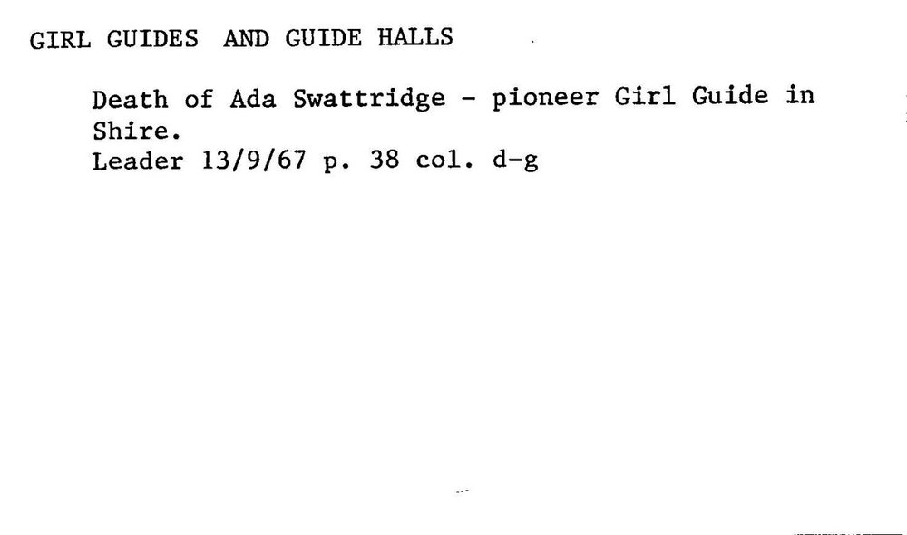Girl Guides And Guide Halls