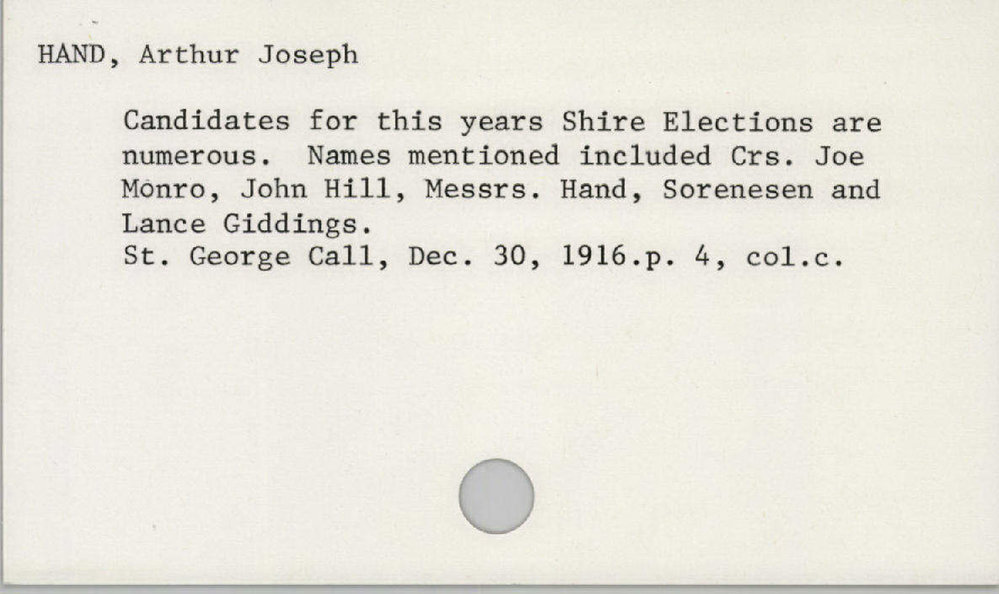 Hand, Arthur Joseph
