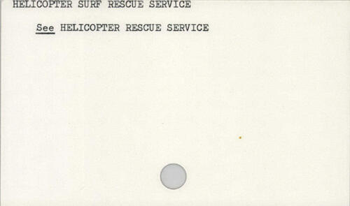 example Card showing a SEE reference