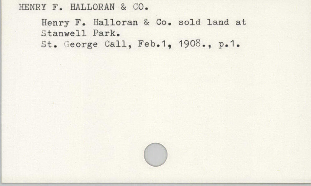 Henry F. Halloran And Co.