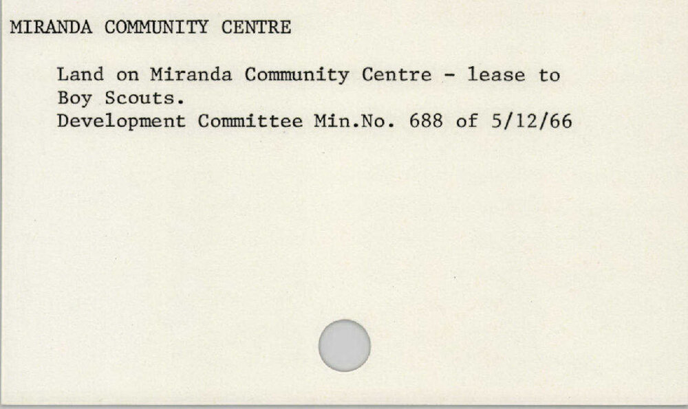 Miranda Community Centre