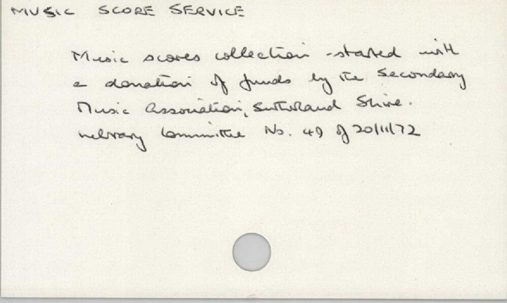 Music Score Service