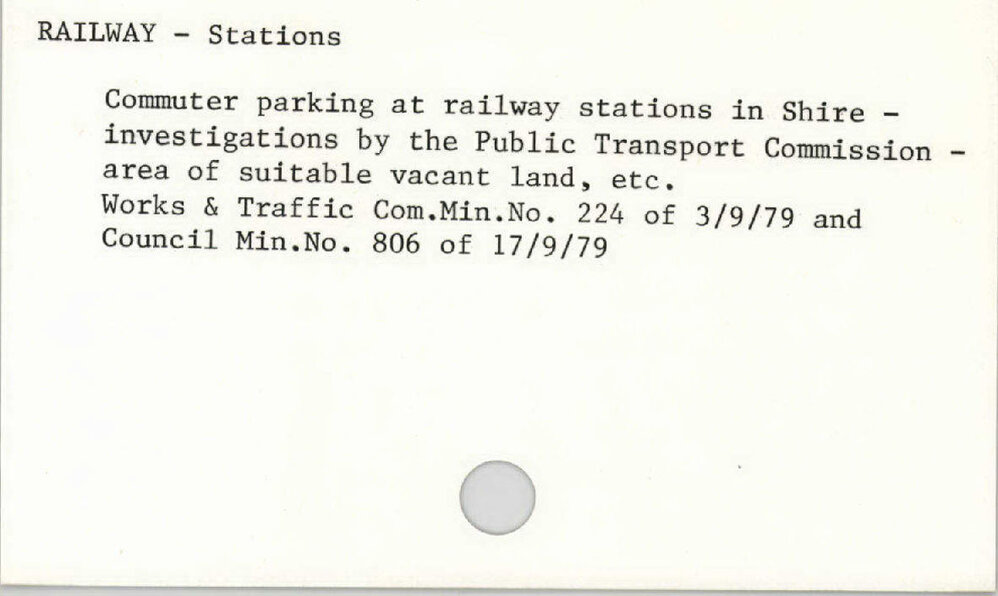 Railway - Stations