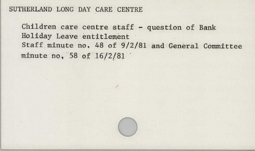 Sutherland Long Day Care Centre
