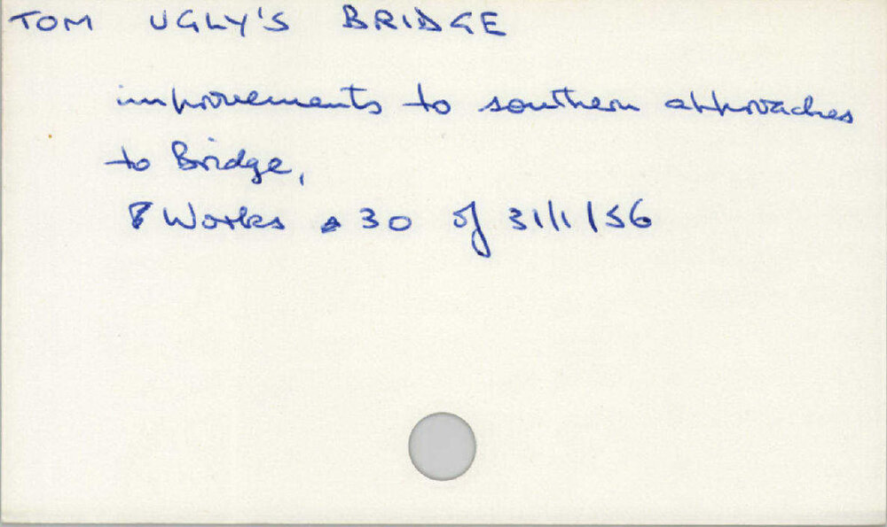 Tom Ugly'S Bridge 1945 - 1965
