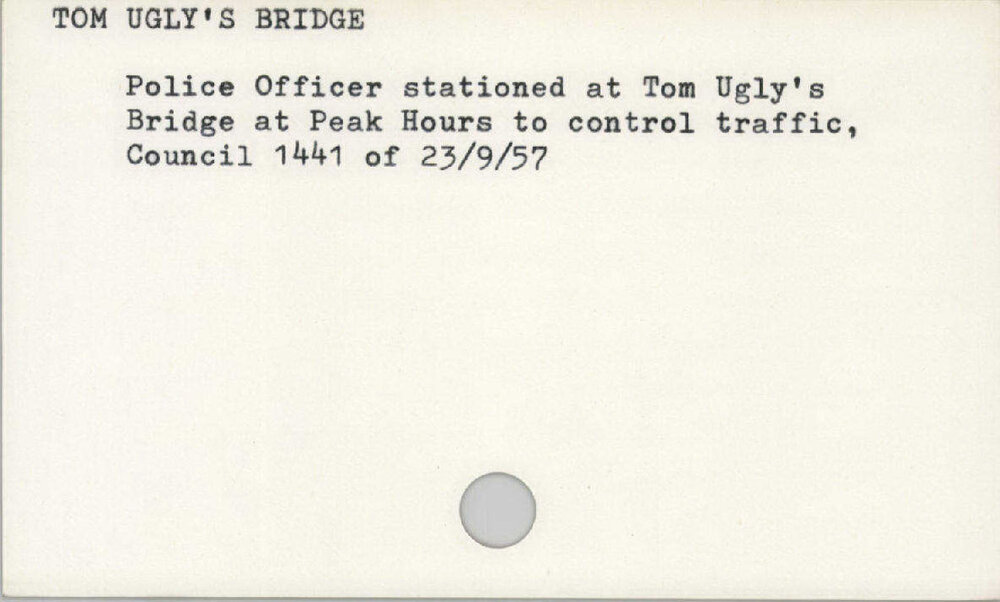 Tom Ugly'S Bridge 1945 - 1965