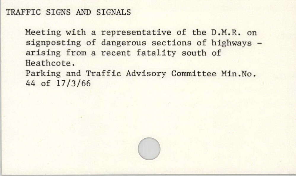 Traffic Signs And Signals