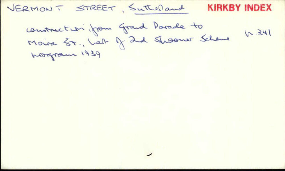 Vermont Street, Sutherland