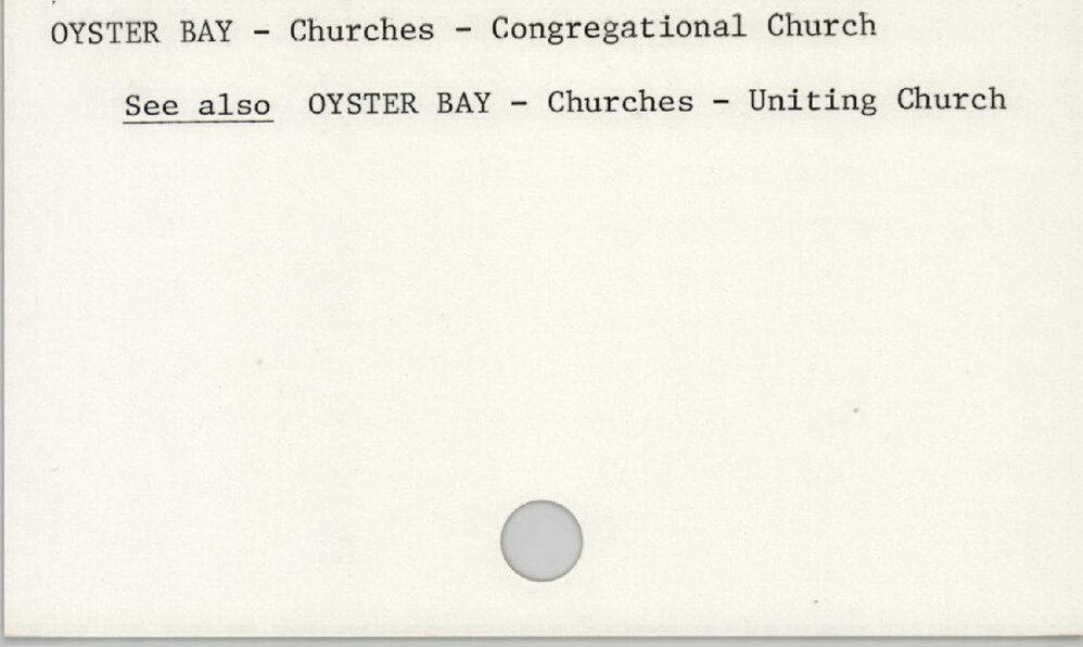 Oyster Bay - Churches - Congregational Church