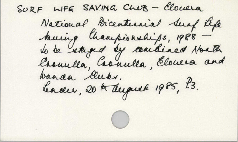 Surf Life Saving Club - Elouera