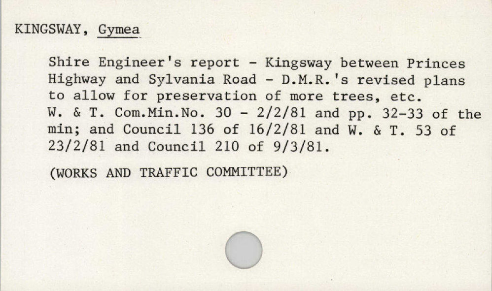 Kingsway, Gymea