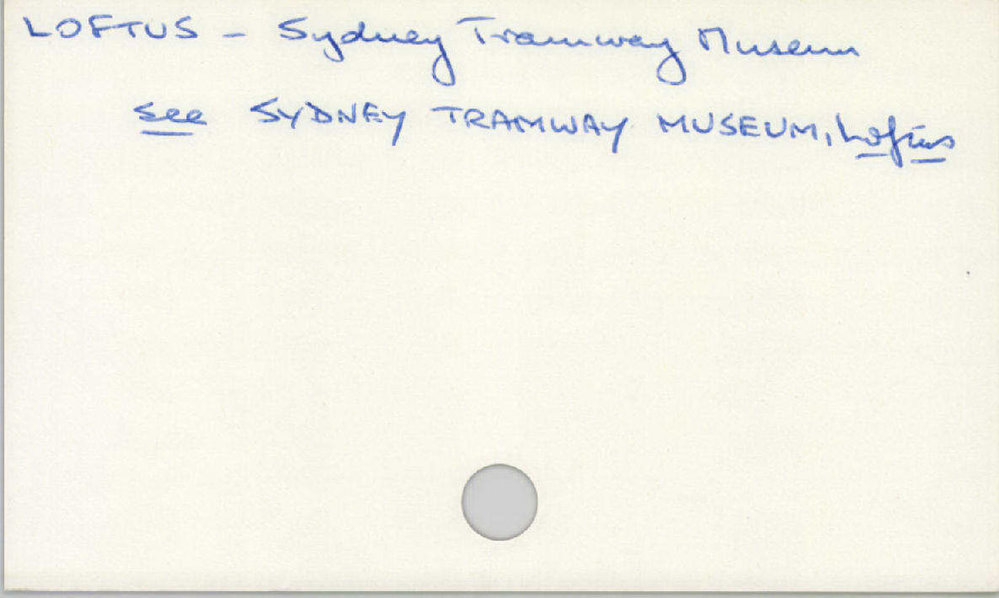 Loftus - Sydney Tramway Museum