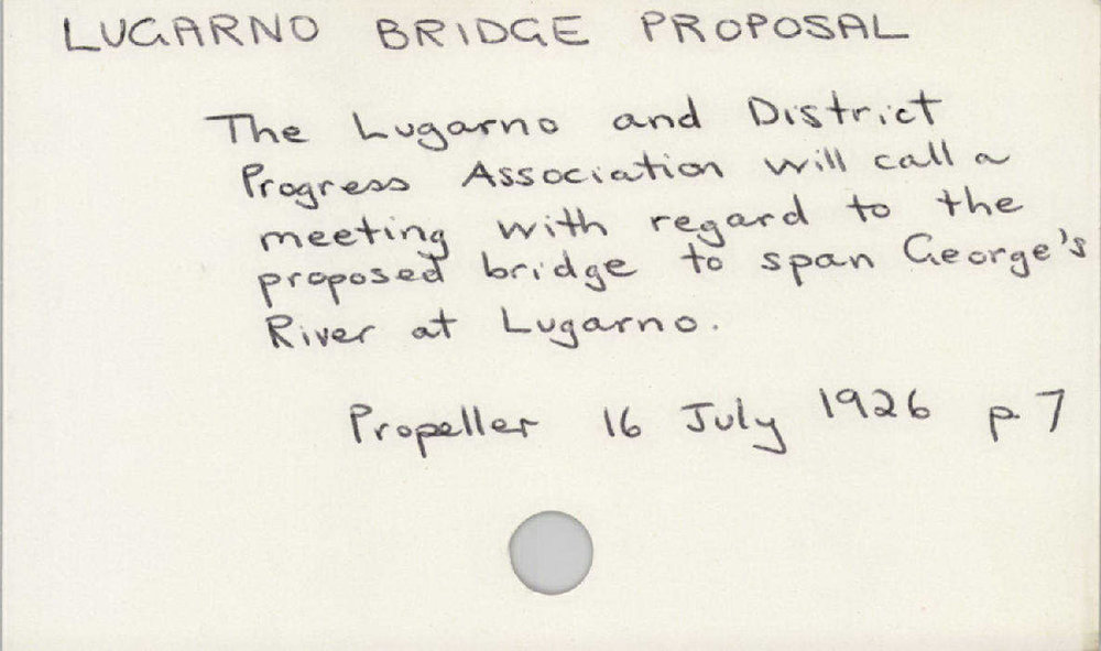 Lugarno Bridge Proposal