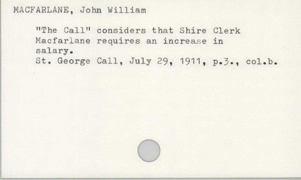 Macfarlane, John William