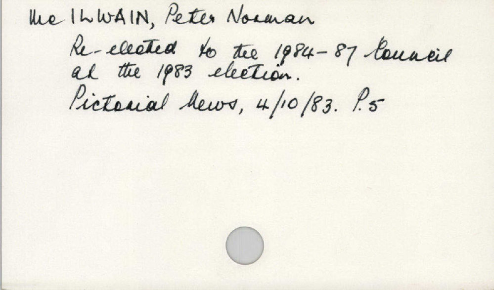Mcilwain, Peter Norman