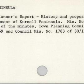 Kurnell Peninsula 1945 - 1965
