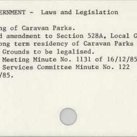 Local Government - Laws And Legislation