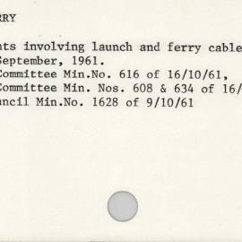 Lugarno Ferry 1945 - 1965