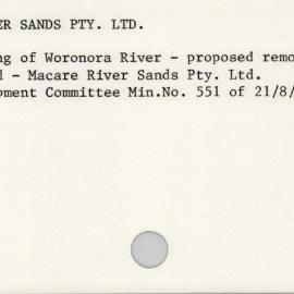 Macare River Sands Pty. Ltd.