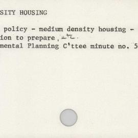 Medium Density Housing