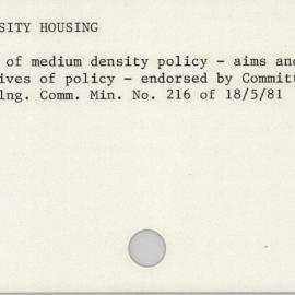 Medium Density Housing