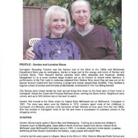 Gordon and Lorraine Stone Interview Profile