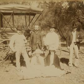Picnic party with cart at Gunnamatta Bay