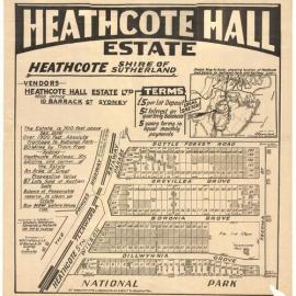 Heathcote Hall Estate : Heathcote, Shire of Sutherland 