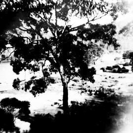Prince Edward Park, Woronora River, in flood, ca. 1949