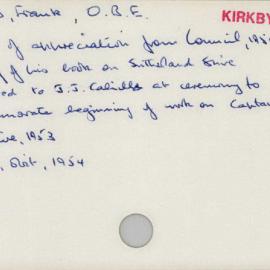 Cridland, Frank, O. B. E.