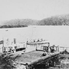 Government wharf on the Georges River at Como, ca. 1913