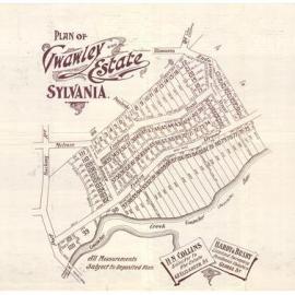 Plan of Gwawley Estate Sylvania 