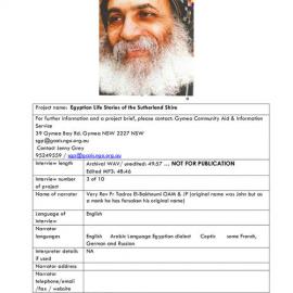 Father Tadros Interview Profile