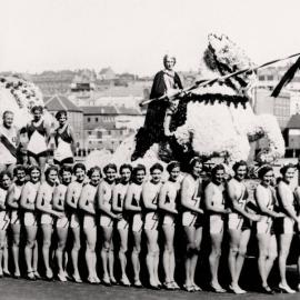 St George District floral float for Harbour Bridge celebration, 1932