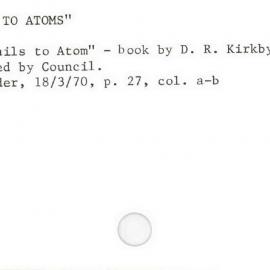 From Sails To Atoms