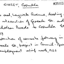Gerrale Street, Cronulla