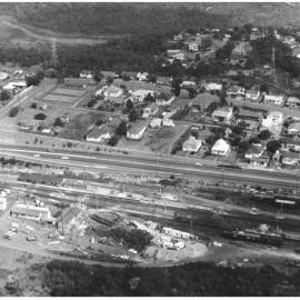 Aerial views of Waterfall, after 1970