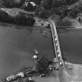 Aerial views of Woronora River Bridge, 1970-1978