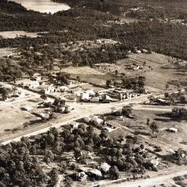 Aerial view of the intersection of Port Hacking Road and Kingsway, Caringbah, ca. 1920s